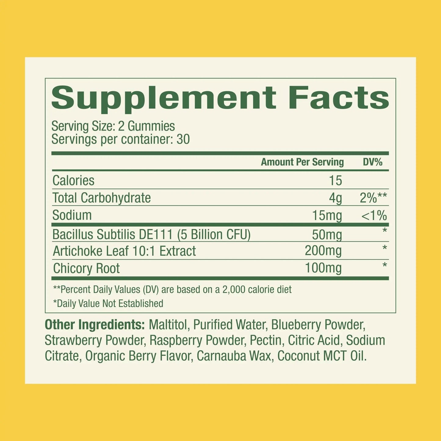 Plant People WonderBiome 2-in-1 Prebiotic + Probiotic Gummies – Zero-Sugar Vegan Digestive Health & Bloating Relief – 5 Billion CFU Bacillus Subtilis DE111 + Artichoke & Chicory – 60 Count Plant PeopleBuy Supplements Australia