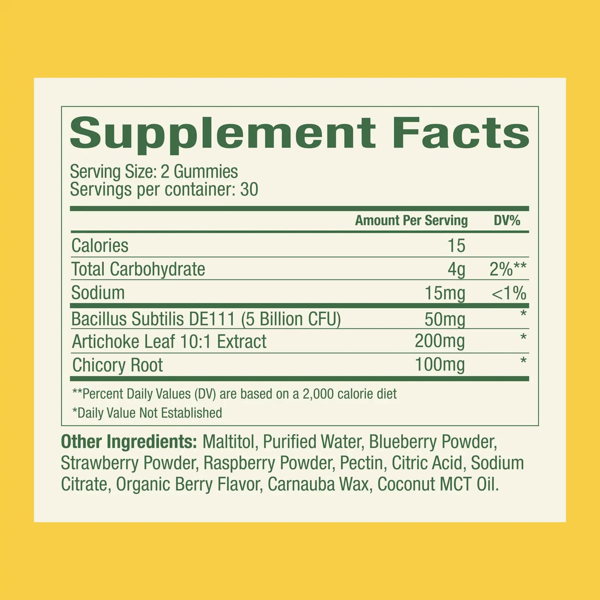 Plant People WonderBiome 2-in-1 Prebiotic + Probiotic Gummies – Zero-Sugar Vegan Digestive Health & Bloating Relief – 5 Billion CFU Bacillus Subtilis DE111 + Artichoke & Chicory – 60 Count Plant PeopleBuy Supplements Australia