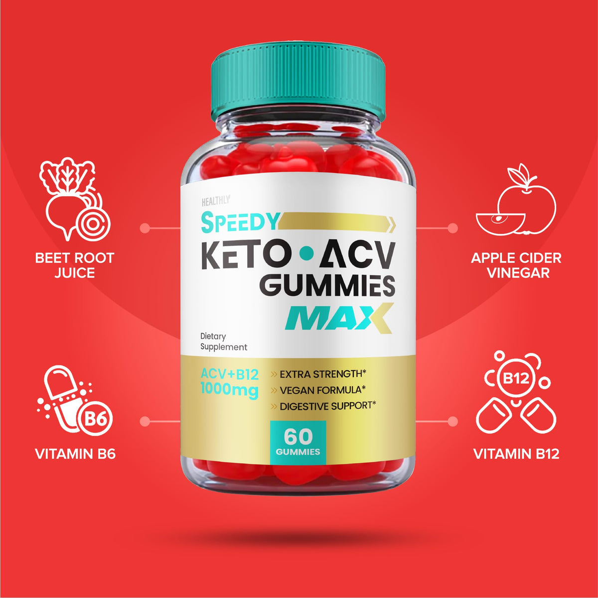 (3 Pack) Speedy Keto ACV Gummies Maximum Strength, Speedy Keto Plus ACV Gummies HealthlyBuy Supplements Australia