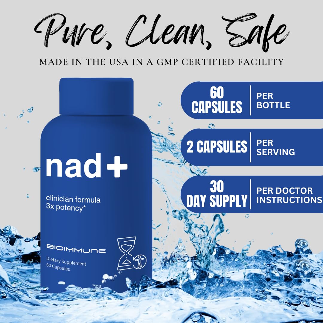 BioImmune NAD+ Supplement. Exclusive Formula w/Patent Pending RiboYOUNG™. Nicotinamide Riboside, Quercetin, Resveratrol, Betaine NRF2 Activator. Anti Aging True NAD Supplement BioImmuneBuy Supplements Australia