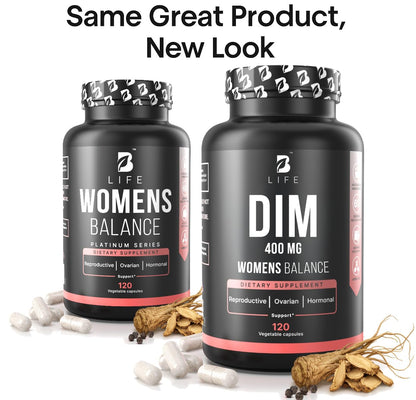 B Life Company DIM Supplement 400 mg with Myo & D-Chiro Inositol, Dong Quai – Hormone Balance for Women – Fertility Supplements – Inositol Supplement - 120 Caps B Life CompanyBuy Supplements Australia