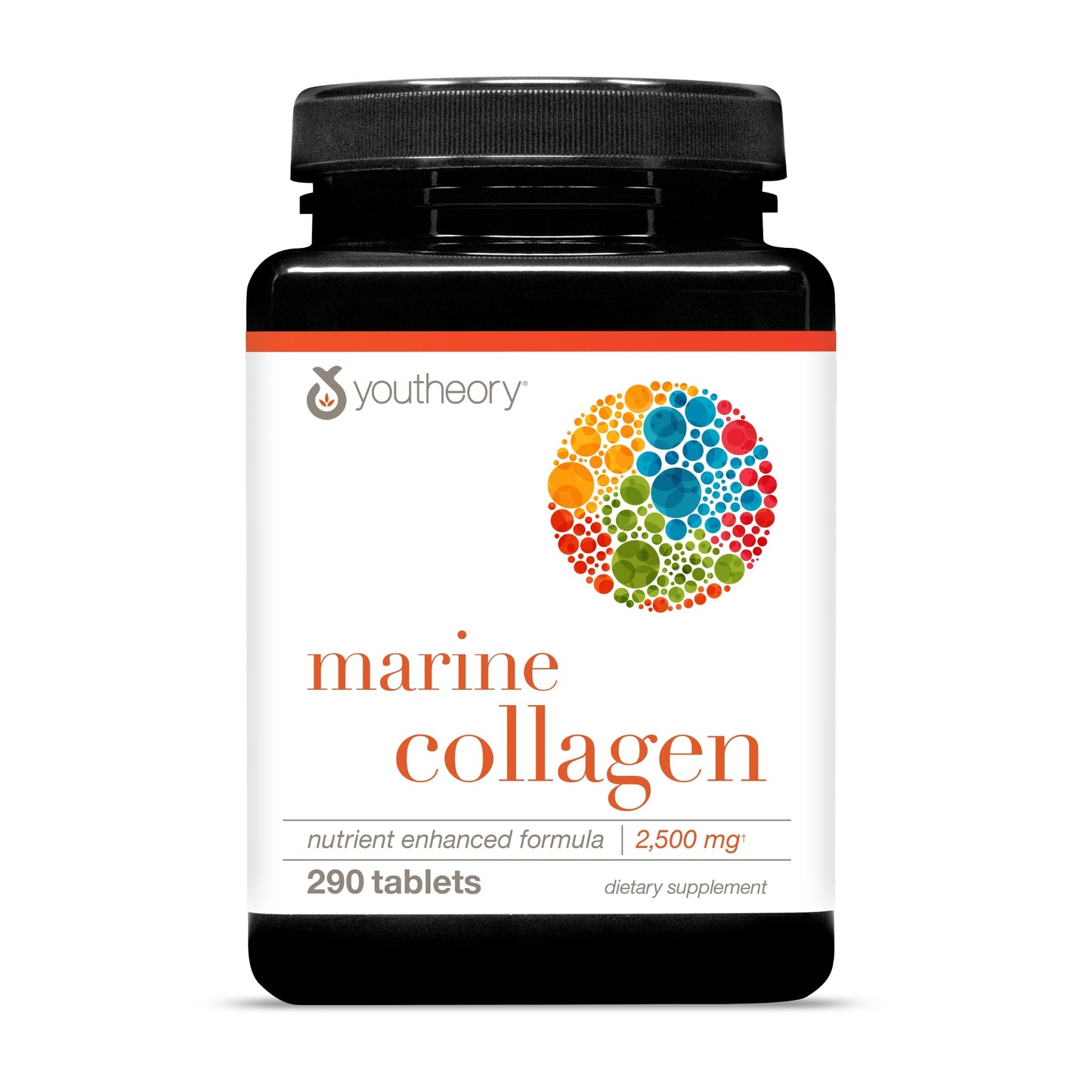 Youtheory Marine Collagen Tablets - 2,500 mg Fish-Sourced Collagen Peptides- with Vitamins A, C, E, B6 & B12 - Supports Joint & Nail Health* - Highly Absorbable - 290 Tablets (58-Day Supply) YoutheoryBuy Supplements Australia