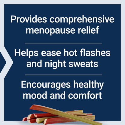 Life Extension Menopause Relief – Siberian Rhubarb, Menopause Supplement for Women, Ease hot Flashes, Mood Swings, Night Sweats Relief, Hormone-Free, Gluten-Free, Non-GMO, Vegetarian, 30 Tablets Life ExtensionBuy Supplements Australia