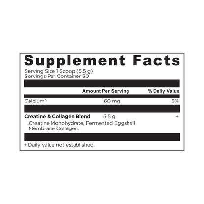 Ancient Nutrition Creatine + Collagen – Muscle Strength, Lean Body Mass, Joint Comfort & Cognitive Support – Includes 5g Creatine Monohydrate for Women, 30 Servings