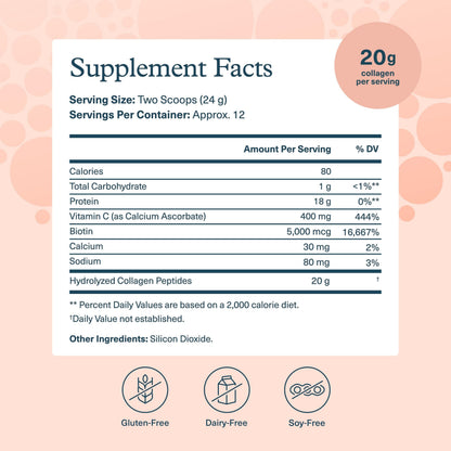Youtheory Collagen Powder - Hydrolyzed Collagen Peptides with Vitamin C - Supports Healthy Bones, Joints & Immune System* - Unflavored - 10 oz (10-Day Supply) YoutheoryBuy Supplements Australia