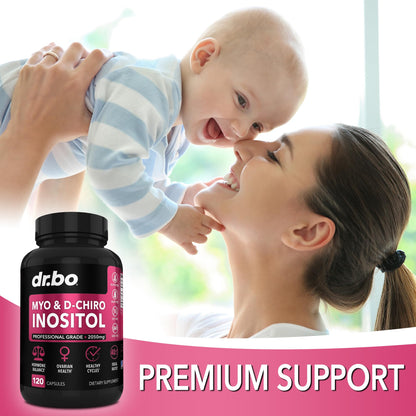 Myo-Inositol & D-Chiro Inositol Supplement Capsules - 40:1 Ratio Hormone Balance DR. BOBuy Supplements Australia