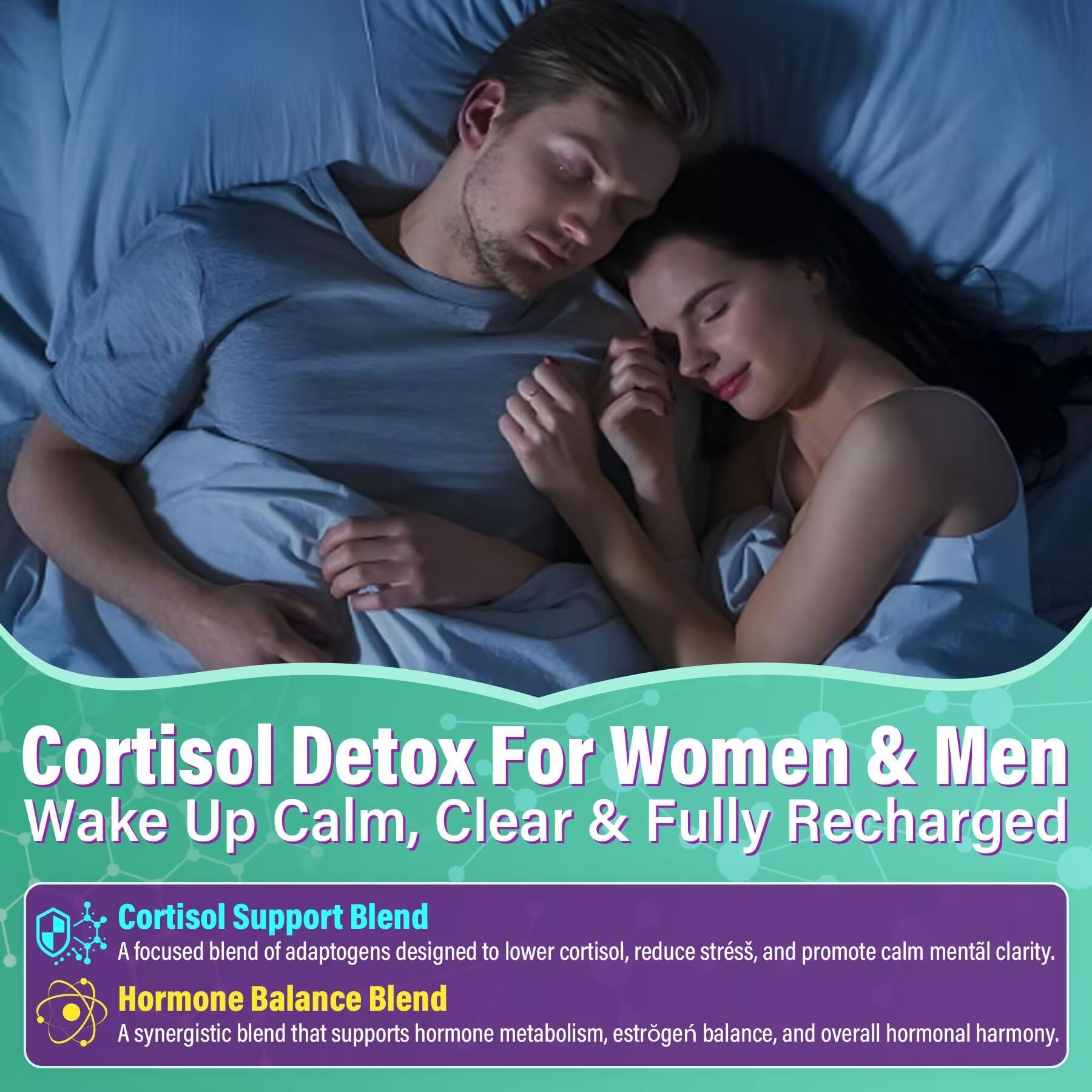 Cortisol Supplements for Women & Men, Cortisol Reducer Gummies w/ Magnesium, Ashwagandha, L-Theanine, Rhodiola, Reishi, 24 IN 1 Cortisol Detox Manager for Calm Mood, Focus & Relaxation,Vegan, 120 Cts EnvyCureBuy Supplements Australia