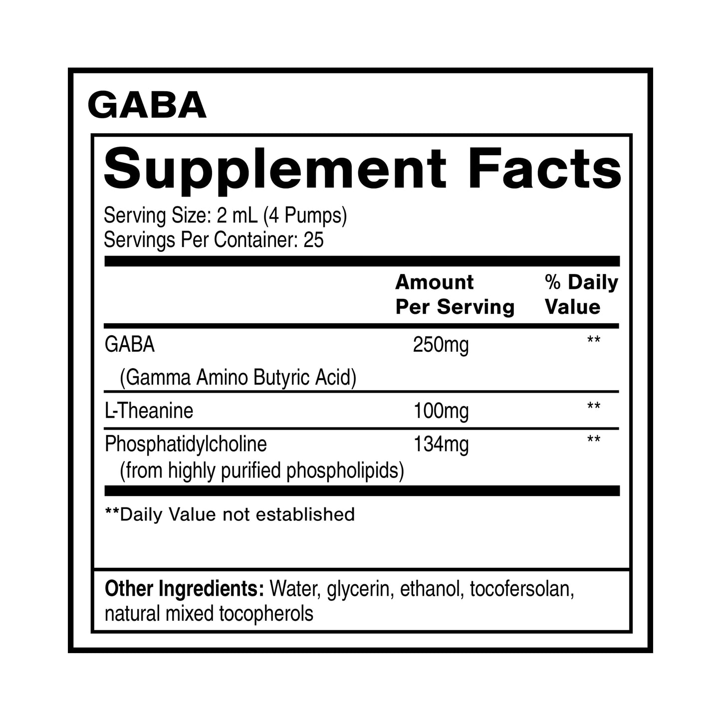 Quicksilver Scientific Liposomal GABA + L Theanine - Calm, Stress Response & Brain Support - Bioavailable GABA Supplement with L Theanine 100mg (1.7oz/50ml) Quicksilver ScientificBuy Supplements Australia