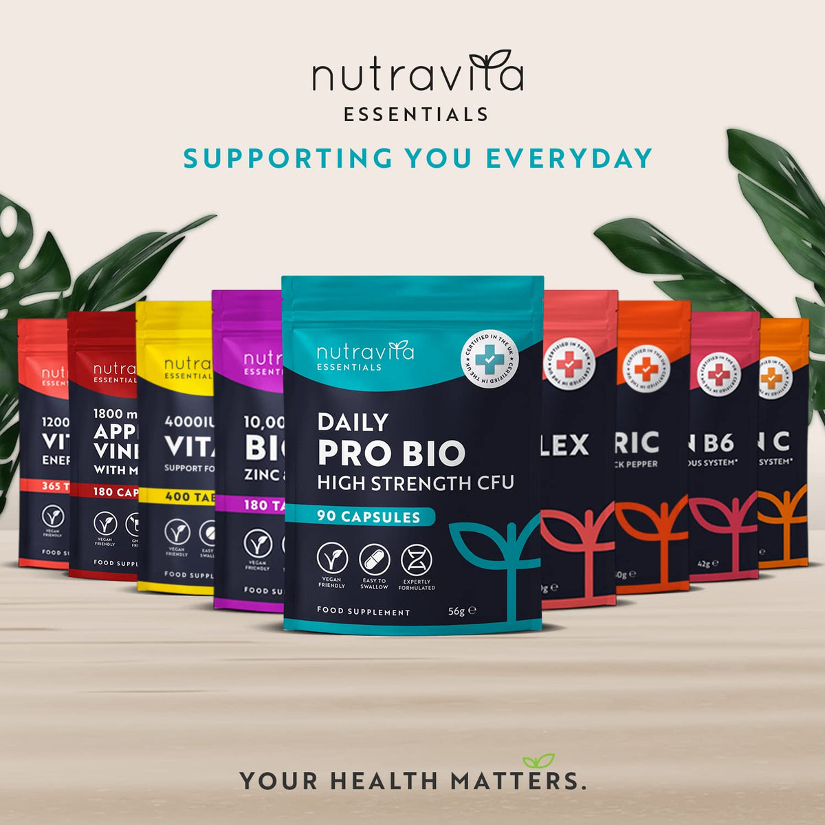 Probiotics for Gut Health - 90 Vegan Capsules (Not Tablets) for Bloating Relief NutravitaBuy Supplements Australia