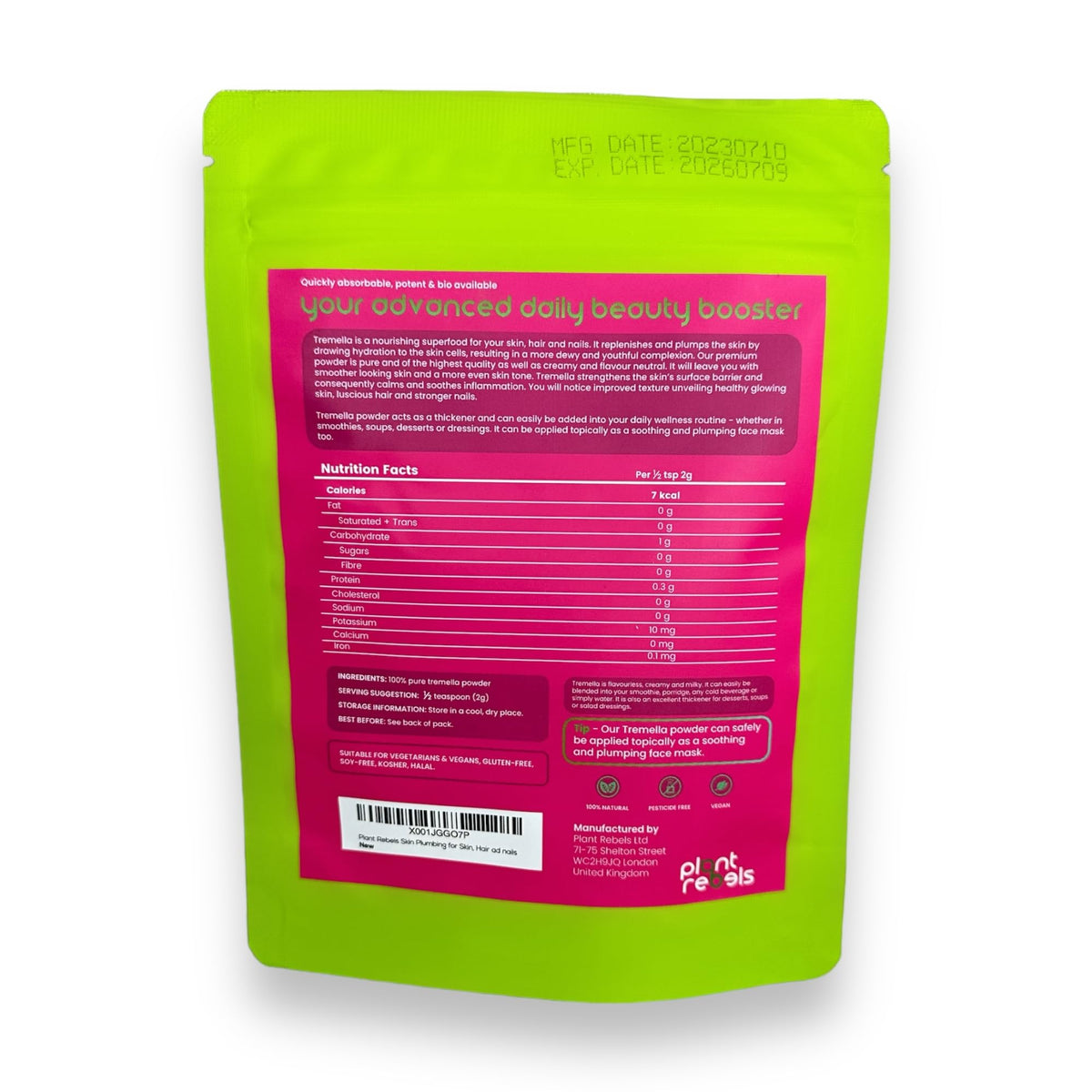 Plant Rebels Pure Tremella Mushroom Extract Powder | Vegan Collagen | Anti Aging Plant RebelsBuy Supplements Australia