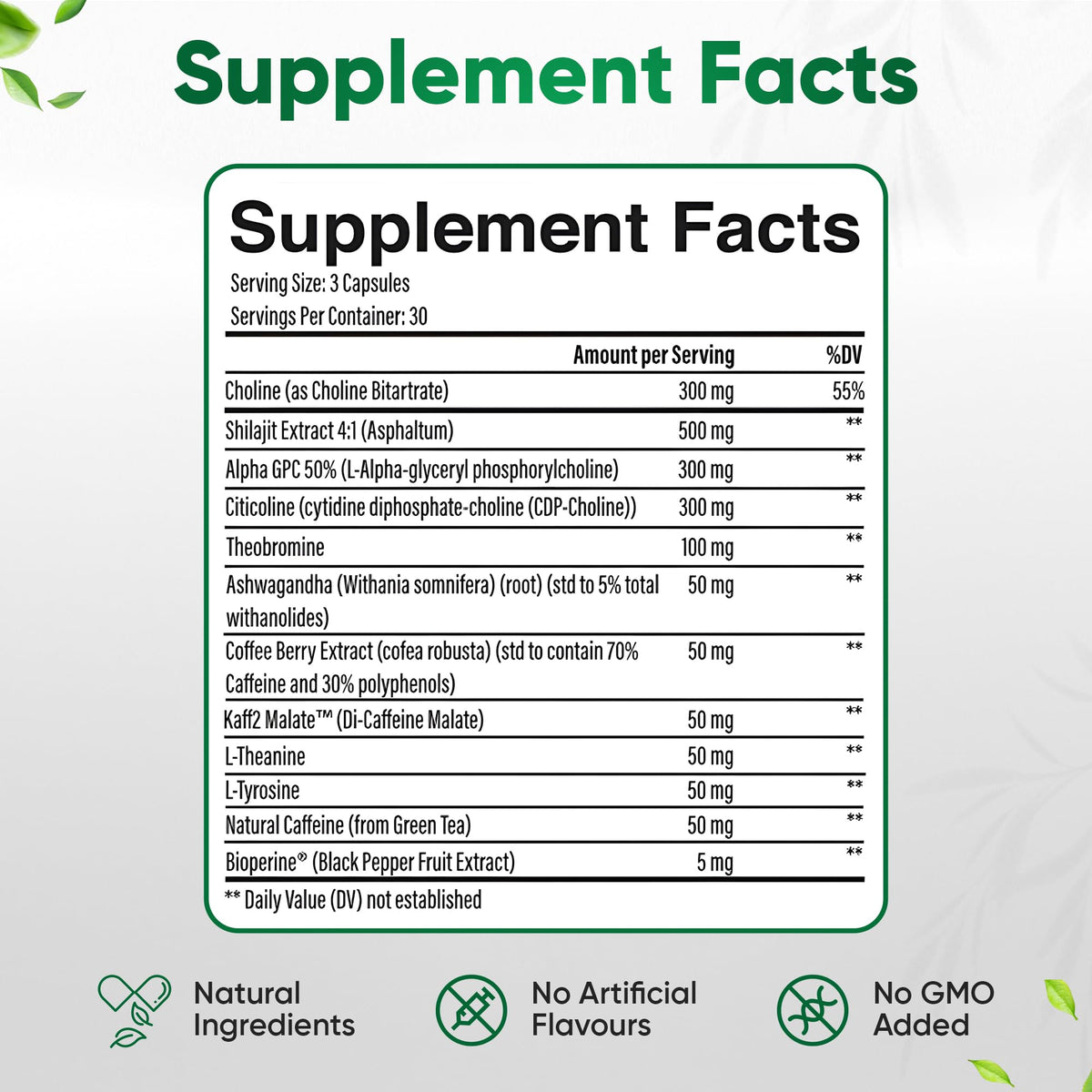 12-in-1 Natural Nootropic Brain Supplement for Memory and Focus, Nootropic for Men & Women, Brain Support Pill for Adults, Brain Vitamins - Focus 30 Day Supply Executive FocusBuy Supplements Australia