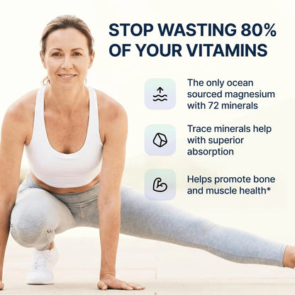Spectrum 5 Magnesium | 5-in-1 Complex + 72 Trace Minerals for Enhanced Absorption | Irish Sea Sourced | 500mg per Serving SonoHealth canada supplements