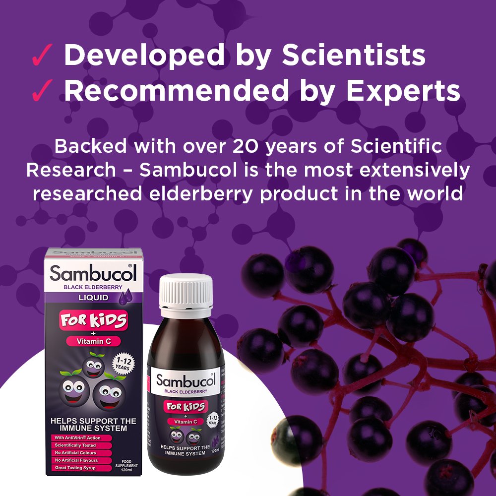 Sambucol Kids 120 ml For Immune Support, Drop SambucolBuy Supplements Australia