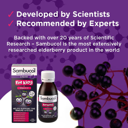 Sambucol Kids 120 ml For Immune Support, Drop SambucolBuy Supplements Australia