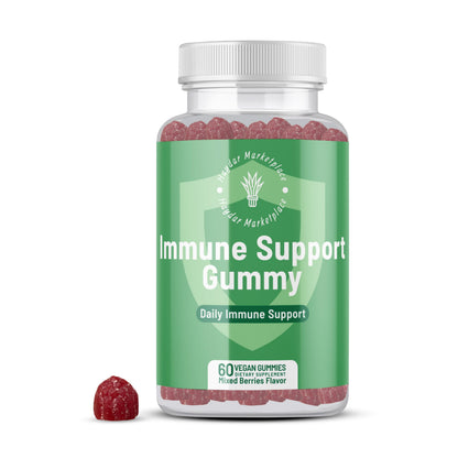 Haydar Marketplace Immune Boosters for Adults - Vegan Immune Support Gummies with Vitamins C & D, Zinc, Magnesium, Probiotics Haydar MarketplaceBuy Supplements Australia