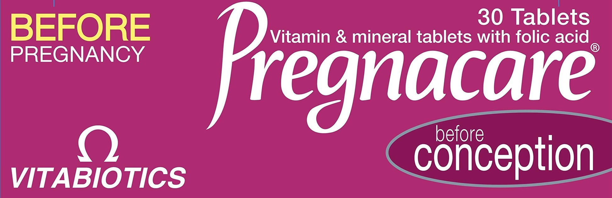 Pregnacare Conception Tablets, Pack of 30, 30 Count PregnacareBuy Supplements Australia