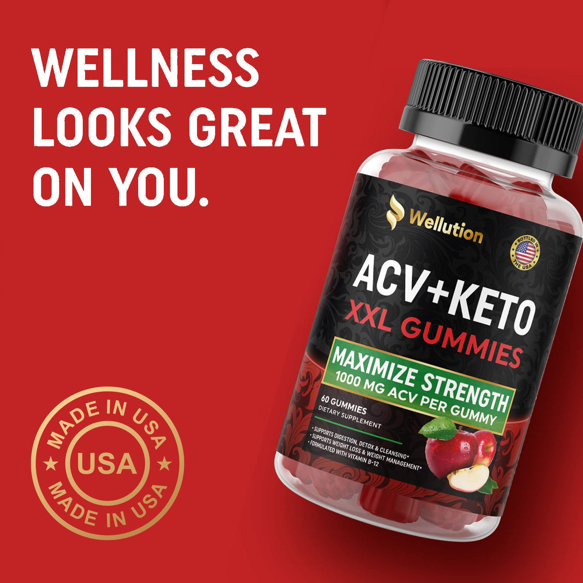 WELLUTION Gummies Apple Cider Vinegar - Formulated to Support Healthy Weight WELLUTIONBuy Supplements Australia