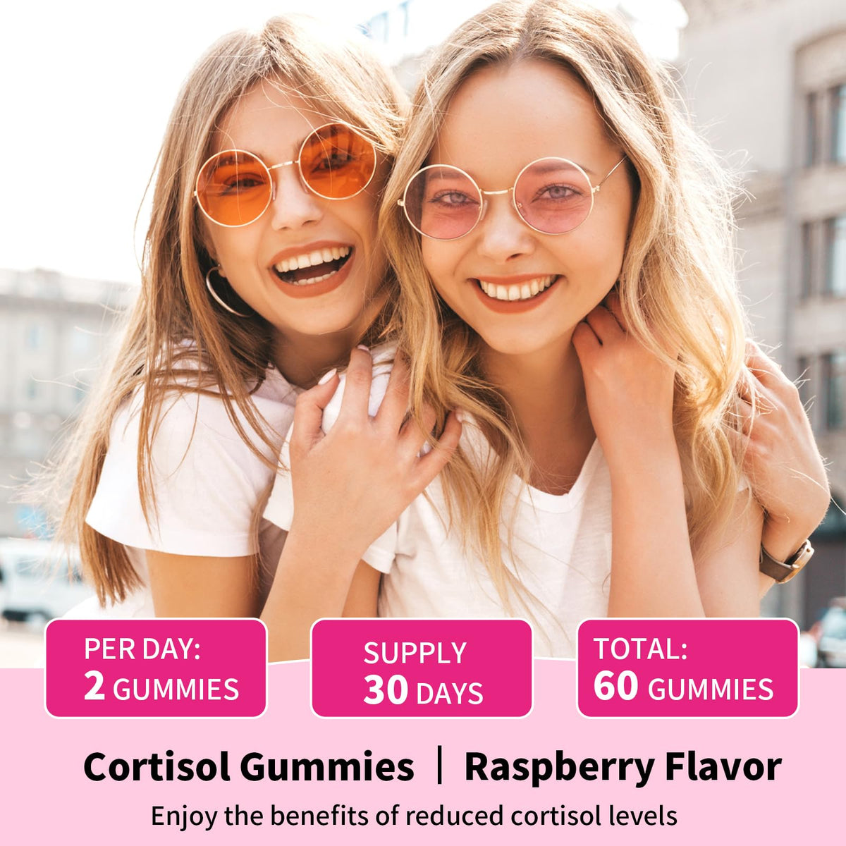 YXSW Cortisol Supplements Gummies for Women Sugar-Free Cortisol Gummies with Magnesium Glycinate Ashwagandha Rhodiola Rose for Relaxation, Focus, Zzz Support, Raspberry Flavor, 60 Count YXSWBuy Supplements Australia