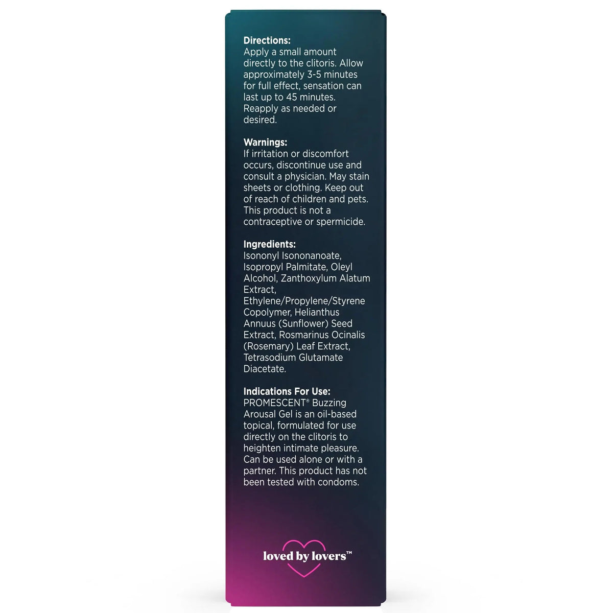 Promescent Buzzing Gel for Women – Arousal Enhancing Intimate Lubricant, Non-Sticky & Long-Lasting, Personal Lube for Increased Heightened Feeling, 75 Uses (15ml) Promescent buy supplements Au