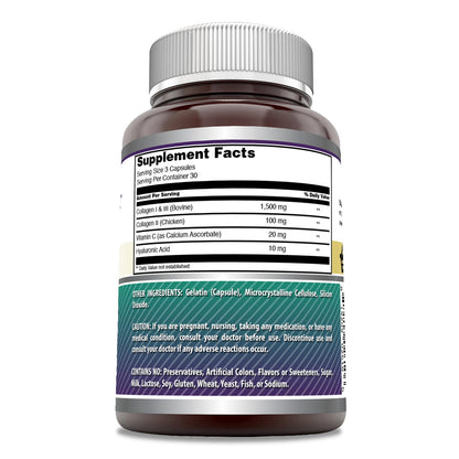 Amazing Formulas Advanced Collagen Supplement | Collagen Type I, II & III with Vitamin C & Hyaluronic | 1600 Mg Per Serving | 90 Capsules | Non-GMO | Gluten-Free | Made in USA Amazing NutritionBuy Supplements Australia