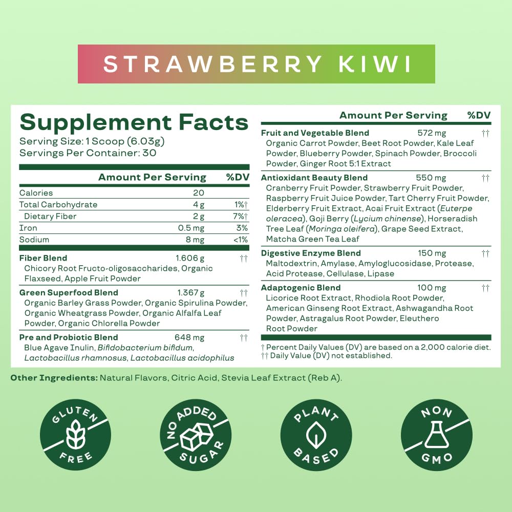 Bloom Nutrition Greens and Superfoods Powder for Digestive Health, Greens Powder Bloom NutritionBuy Supplements Australia