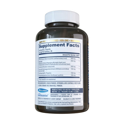 NuEthix Formulations Cort-Eaze - Cortisol Supplement - Health Support Supplement with Ashwagandha, L-Theanine & Rhodiola Rosea - Relaxation and Deep Sleep, 60 Capsules, 30 Servings NuEthix FormulationsBuy Supplements Australia