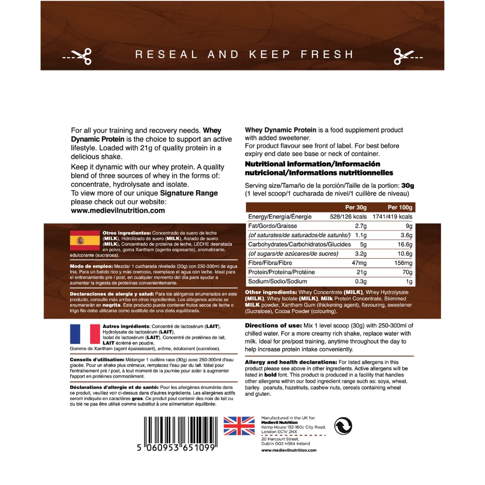 Medi-Evil Nutrition Whey Dynamic Protein, Triple Chocolate Flavour, 600g, 20 Servings Medi-EvilBuy Supplements Australia