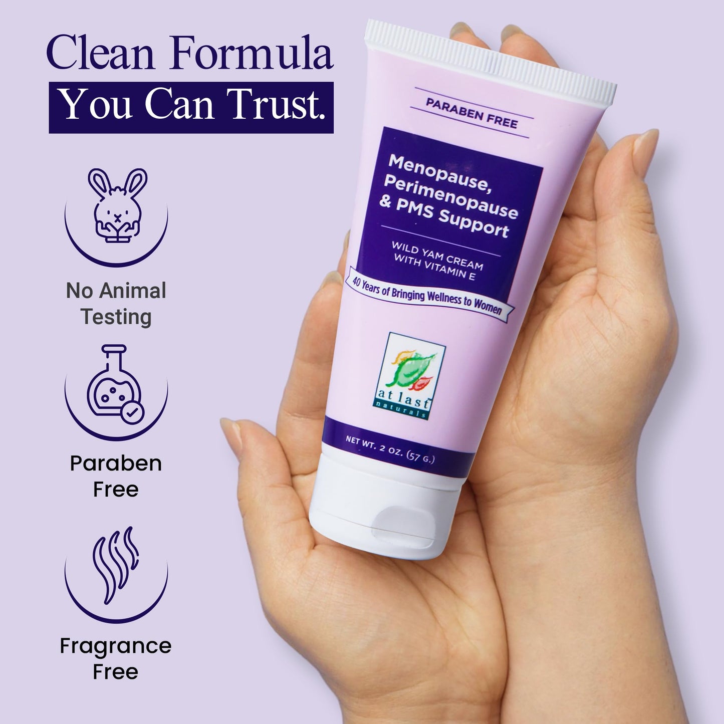 At Last Naturals Wild Yam Cream Hormone Balance for Women Menopause PMS Relief with Vitamin E Helps Smooth Dry Skin Reduce Hot Flashes and Promotes Well Being (2 oz 1 Packs) At Last NaturalsBuy Supplements Australia