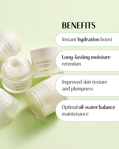 dr.pepti Centella Cooling Gel Cream – 77% Centella, 5-Type Hyaluronic Acid & Peptides – Water-Gel Moisturizer for Redness, Sensitive & Post-Retinol Skin – No Pilling, Sleeping Pack Use, 2.37 fl oz dr.pepti buy supplements Au