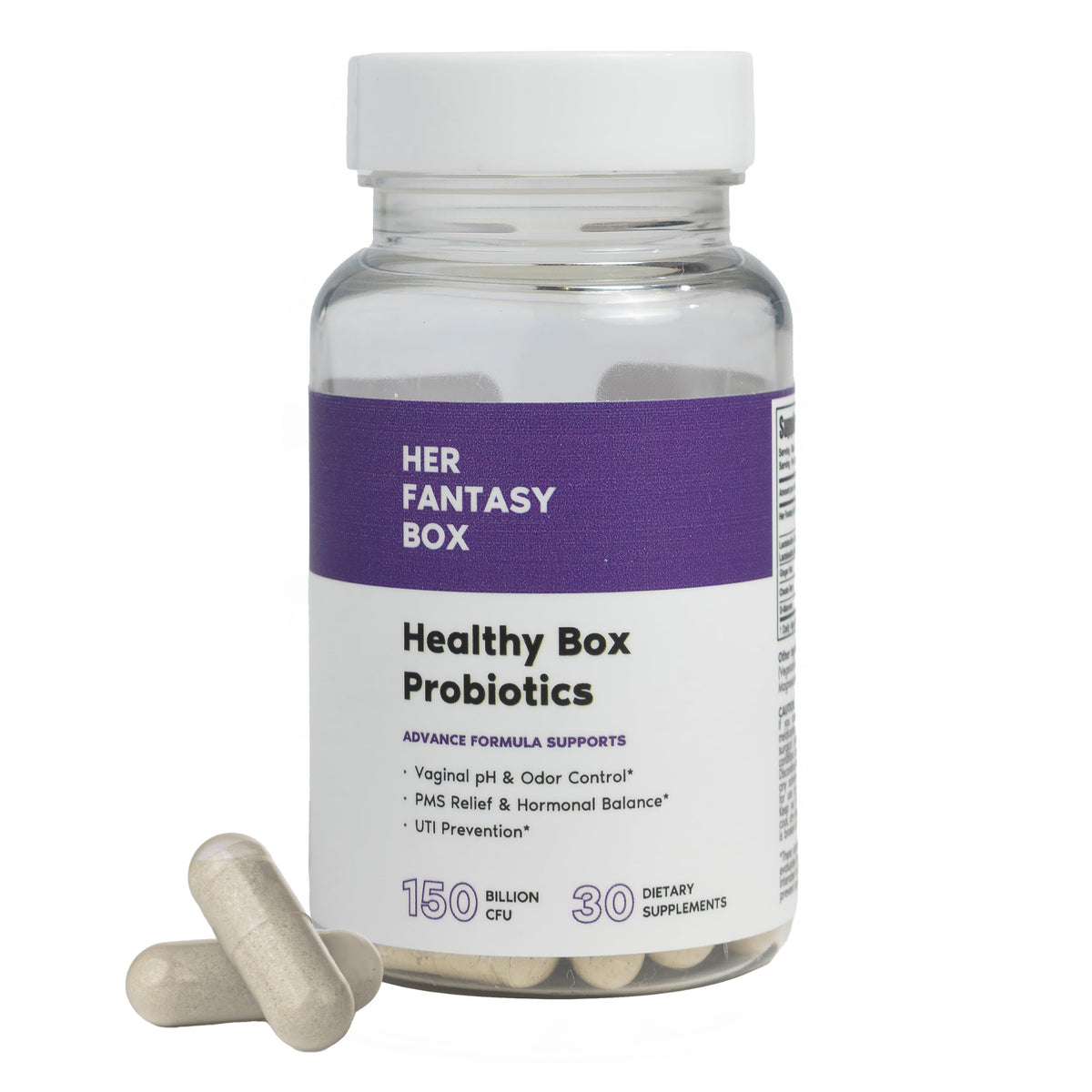 Her Fantasy Box | Healthy Box | Vaginal Probiotics for Women – Prebiotics + Advanced Lactobacillus Blend – Hormonal Balance, PMS Relief – Feminine Health Support with Cranberry & D-Mannose Her Fantasy BoxBuy Supplements Australia
