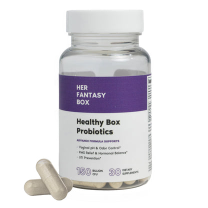 Her Fantasy Box | Healthy Box | Vaginal Probiotics for Women – Prebiotics + Advanced Lactobacillus Blend – Hormonal Balance, PMS Relief – Feminine Health Support with Cranberry & D-Mannose Her Fantasy BoxBuy Supplements Australia