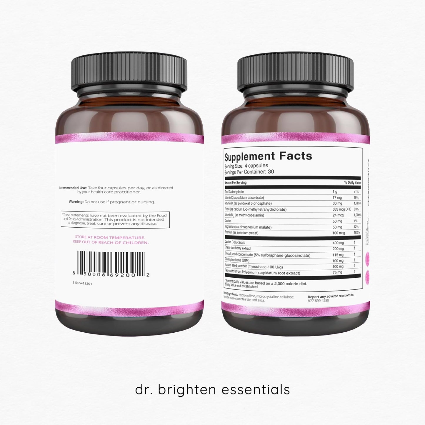 Dr. Brighten Balance - Hormone Balance for Women with Chasteberry and DIM - Targets Hormonal Acne, Period Issues, & PMS - Vegan, Non-GMO Dr. BrightenBuy Supplements Australia