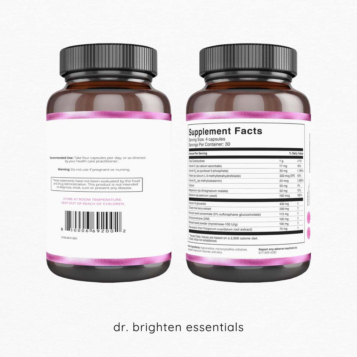Dr. Brighten Balance - Hormone Balance for Women with Chasteberry and DIM - Targets Hormonal Acne, Period Issues, & PMS - Vegan, Non-GMO Dr. BrightenBuy Supplements Australia