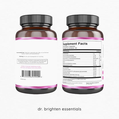 Dr. Brighten Balance - Hormone Balance for Women with Chasteberry and DIM - Targets Hormonal Acne, Period Issues, & PMS - Vegan, Non-GMO Dr. BrightenBuy Supplements Australia