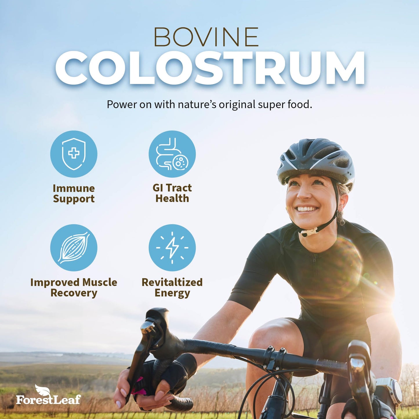 ForestLeaf Colostrum Powder 50% IgG Highest Concentration - Grass Fed Bovine ForestLeafBuy Supplements Australia