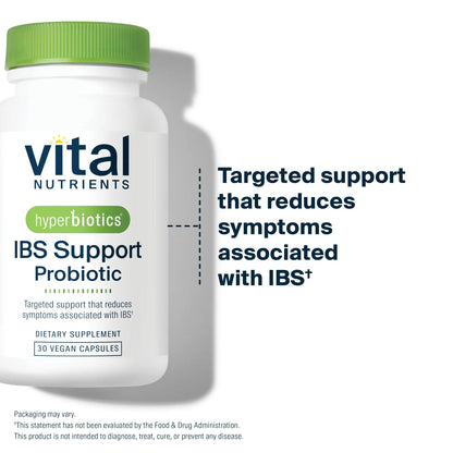 Hyperbiotics Vital Nutrients IBS Probiotic | Reduce Symptoms of IBS* | Clinically Studied Vegan probiotic for IBS Relief from Bloating, Gas, Diarrhea, & Abdominal Discomfort* | 30 Capsules HyperbioticsBuy Supplements Australia