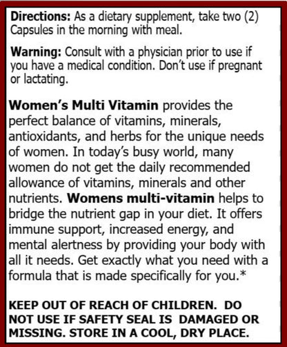 MiracleMulti Multivitamin for Women - Female Support Formula, Immune Support, Minerals, Biotin, Antioxidants & Superfoods Blend – 60 Capsules Hybrid NutraceuticalsBuy Supplements Australia