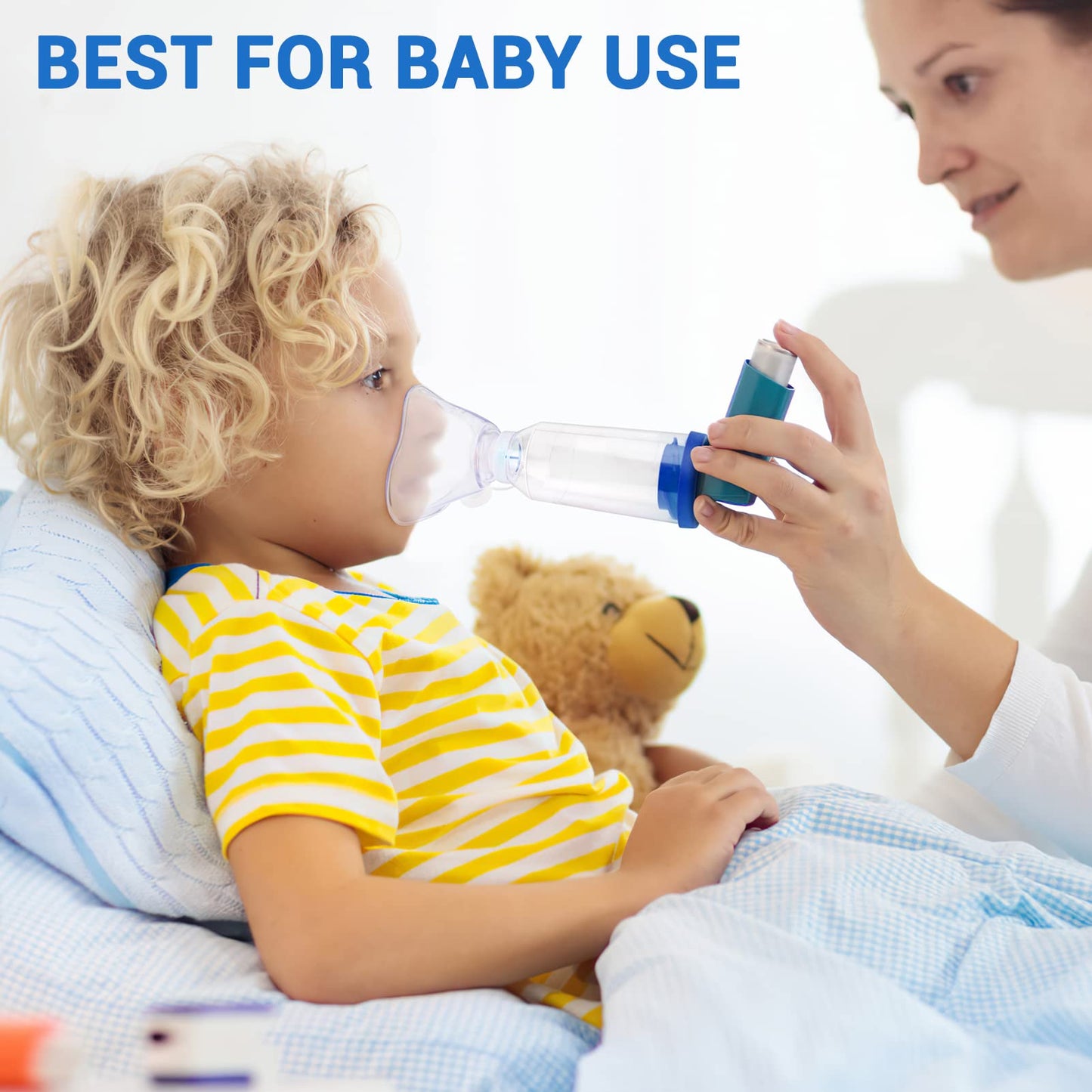 Fivepropy Handheld Spacer for Kids and Adults Includes Child Mask & Adult Blue FivepropyBuy Supplements Australia
