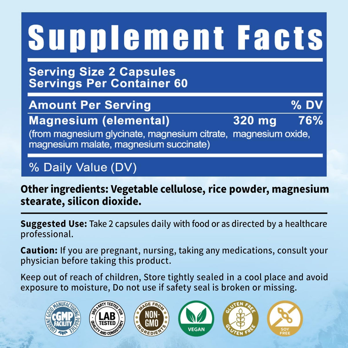 5-in-1 Magnesium Complex | 320mg of Magnesium Glycinate, Malate, Citrate… | Support for Sleep, Muscle Relaxation, and Energy Metabolism | High Absorption | Vegan, Non-GMO | 120 Capsules BioBenevoBuy Supplements Australia