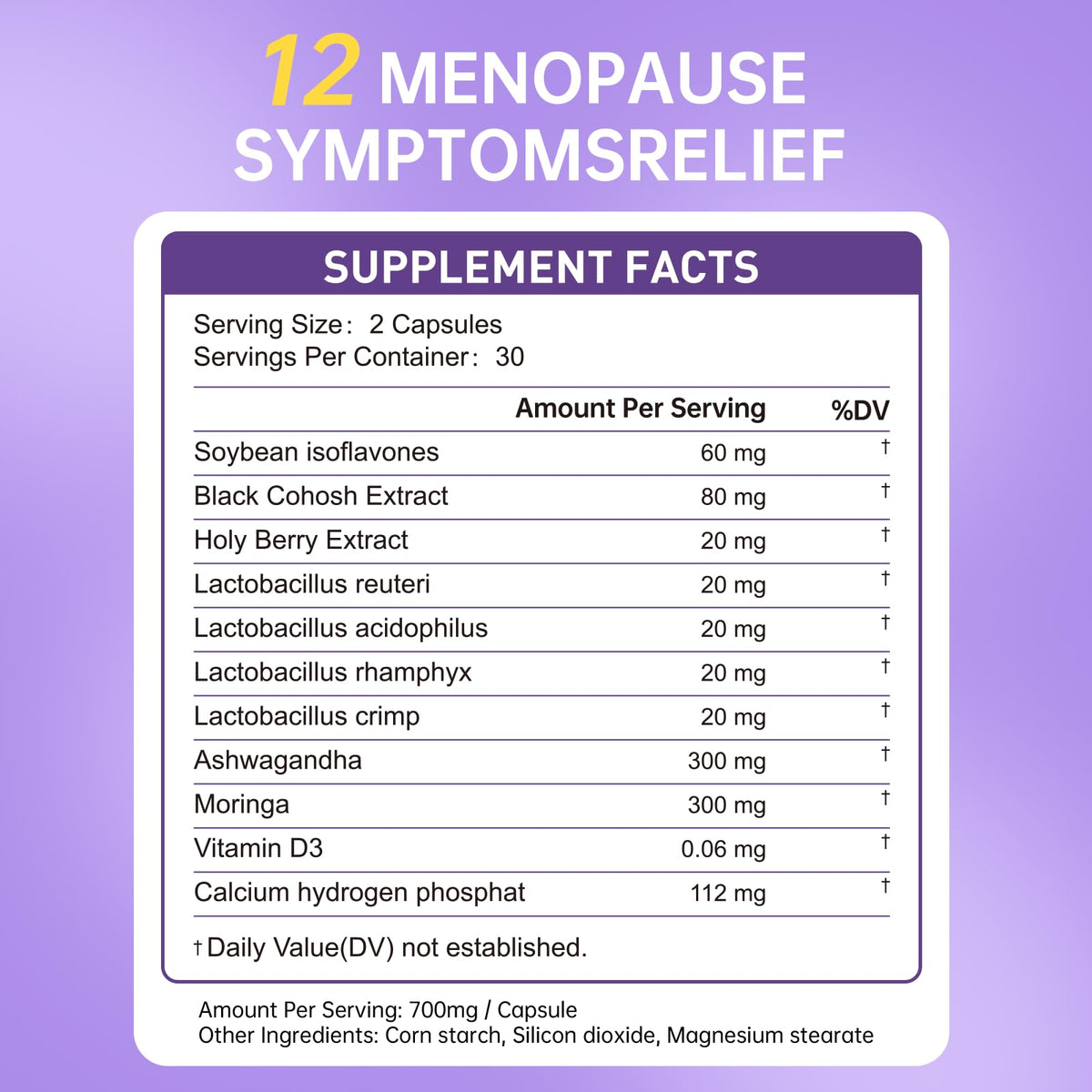 Natener Menopause Supplement for Women, Relieves 12 Menopausal Symptoms* | Black Cohosh + Soy Isoflavones + Ashwagandha + Moringa | for Alleviate Hot Flashes*, Night Sweats*, Weight* & Mood Swings* NatenerBuy Supplements Australia
