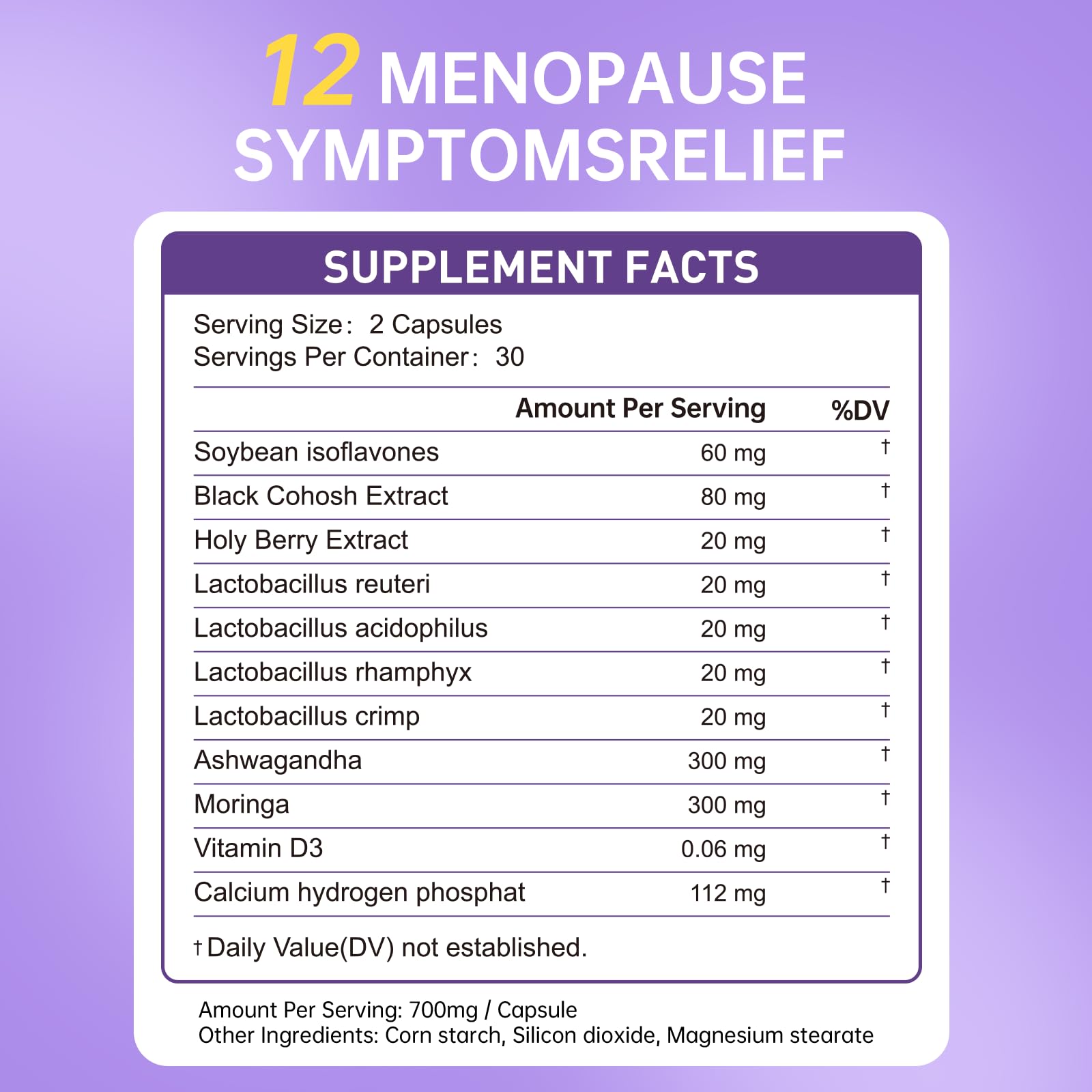 Natener Menopause Supplement for Women, Relieves 12 Menopausal Symptoms* | Black Cohosh + Soy Isoflavones + Ashwagandha + Moringa | for Alleviate Hot Flashes*, Night Sweats*, Weight* & Mood Swings* NatenerBuy Supplements Australia