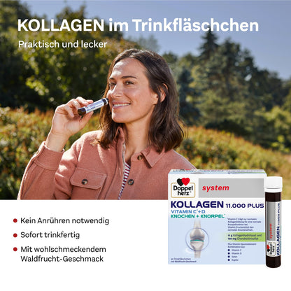 Doppelherz collagen 11,000 ampoules, 30 x 25 ml, PZN:7625039 My StoreBuy Supplements Australia