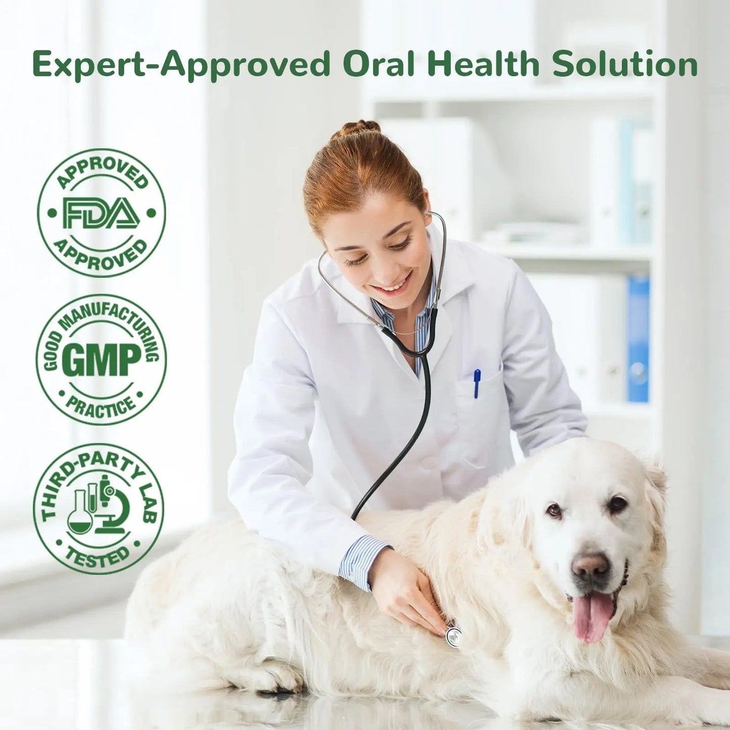 Vetriuntrix Dog Teeth Cleaning Powder, Dental Powder for Dogs Teeth Tartar Remove & Plaque Off, Fresh Breath for Dogs with Natural Plants Blend, Enzymes and Postbiotics, 300g VetriuntrixBuy Supplements Australia