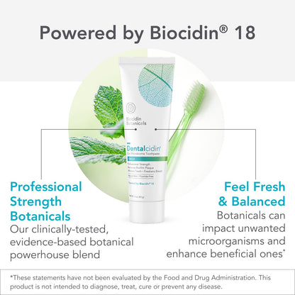 Biocidin Dentalcidin Fluoride Free Teeth Whitening Toothpaste for Adults - Plant-Based Toothpaste - Promote a Healthy Oral Microbiome, Remove Biofilm Plaque (3 Oz) Bio-Botanical ResearchBuy Supplements Australia