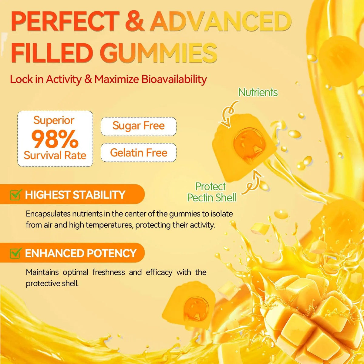 Crasye Probiotic Kombucha Gummies Sugar Free Prebiotic Postbiotic Probiotics Gummies with Slippery Elm for Women and Men Bloating Gut Health Immune and Digestive Support - 60 Gummies - 30 Servings CrasyeBuy Supplements Australia