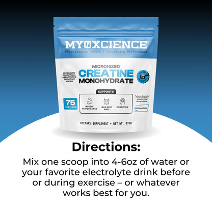 MYOXCIENCE Micronized Creavitalis Creatine | The World’s Purest Micronized Form of Creatine Monohydrate | Supports Muscle Performance