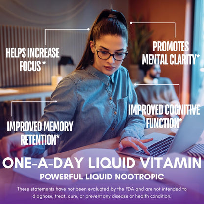Tropical Oasis - Brain Power | Liquid Nootropic Supplement - Promotes Mental Clarity, Focus, and Memory Retention (Unflavored, 32 Servings) Tropical OasisBuy Supplements Australia
