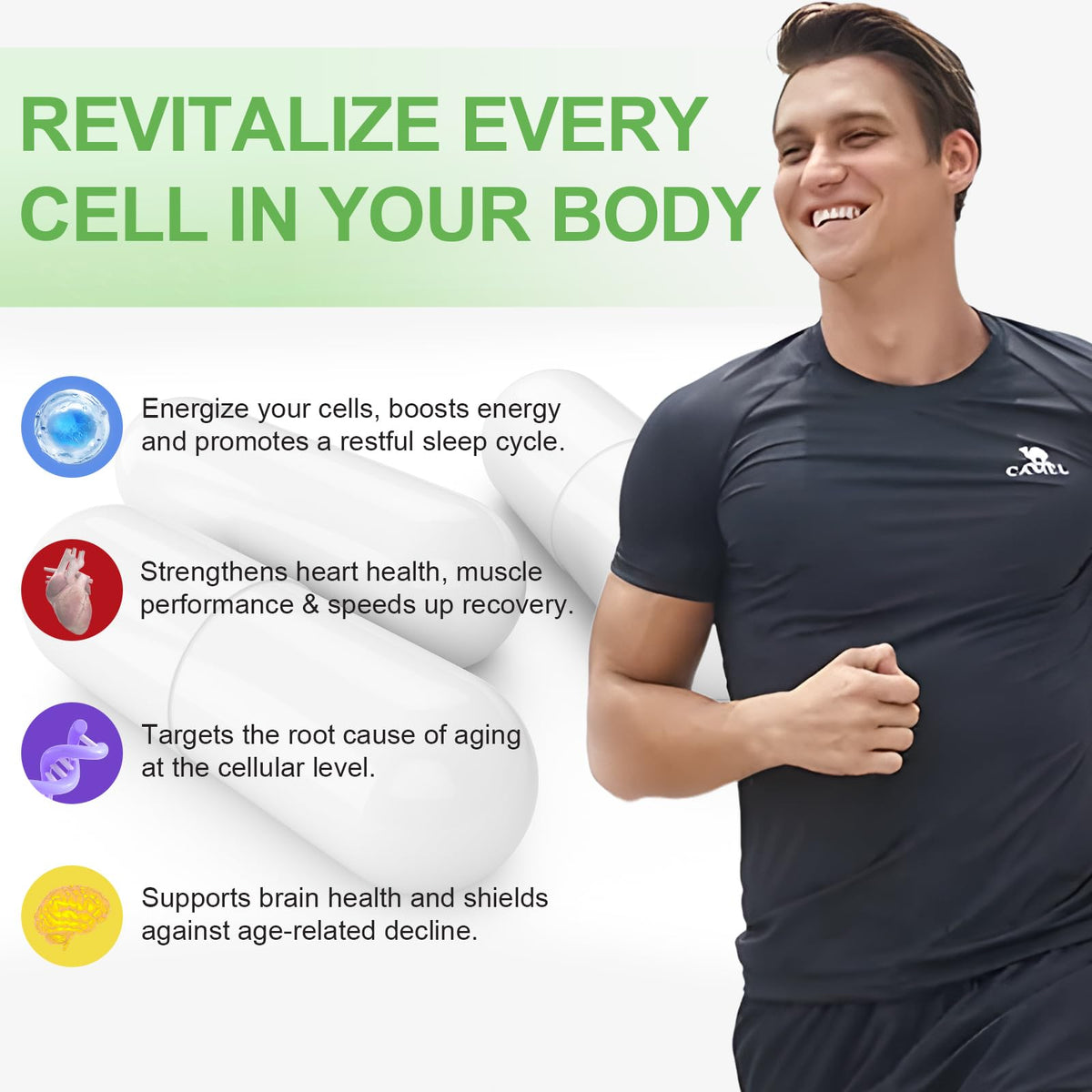 XINSZLIN NAD Supplement, NAD+ Nicotinamide Riboside Resveratrol 900mg, Dietary Supplement for Healthy Cellular Function, NAD+ Fuels Cellular Defense and Cctivates Anti-Aging Genes 80 Capsules XINSZLINBuy Supplements Australia
