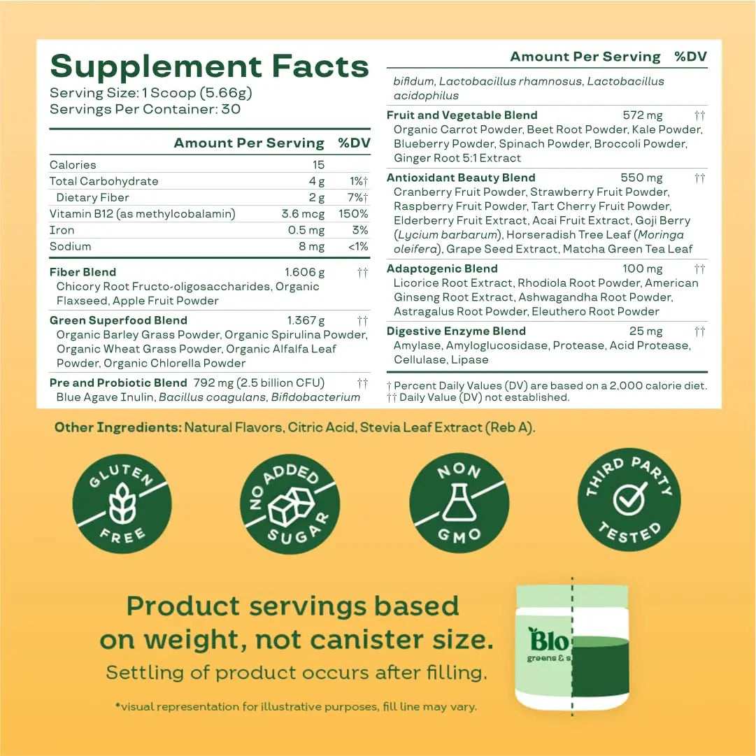 Bloom Nutrition Superfood Greens Powder, Digestive Enzymes with Probiotics and Prebiotics, Gut Health, Bloating Relief for Women, Chlorella, Green Juice Mix with Beet Root Powder, 30 SVG, Mango Bloom NutritionBuy Supplements Australia