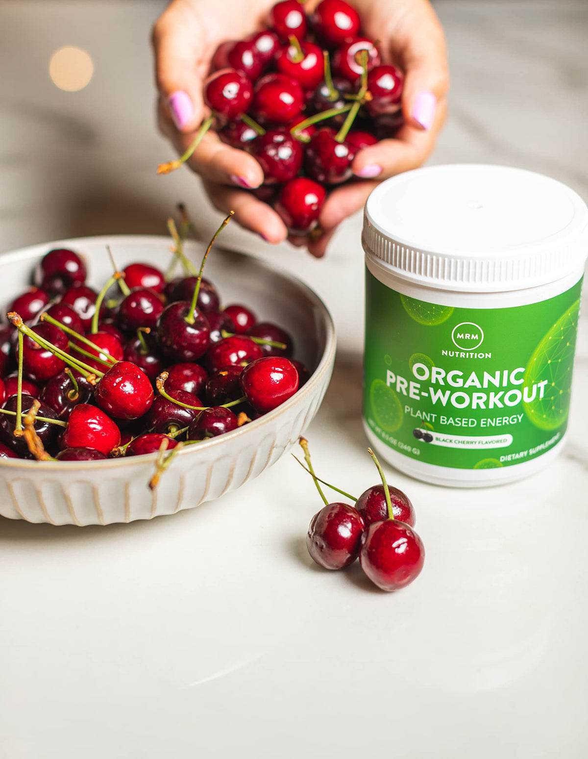 MRM Nutrition Organic Pre-Workout Powder | Black Cherry Flavored | Superfoods MRMBuy Supplements Australia